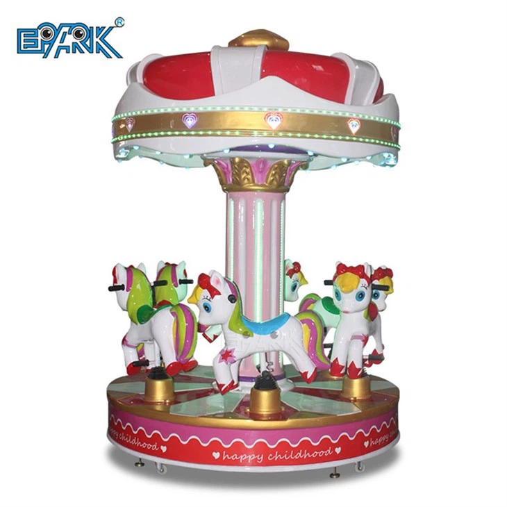 Fiberglass 6 People Carrousel Kiddie Rides