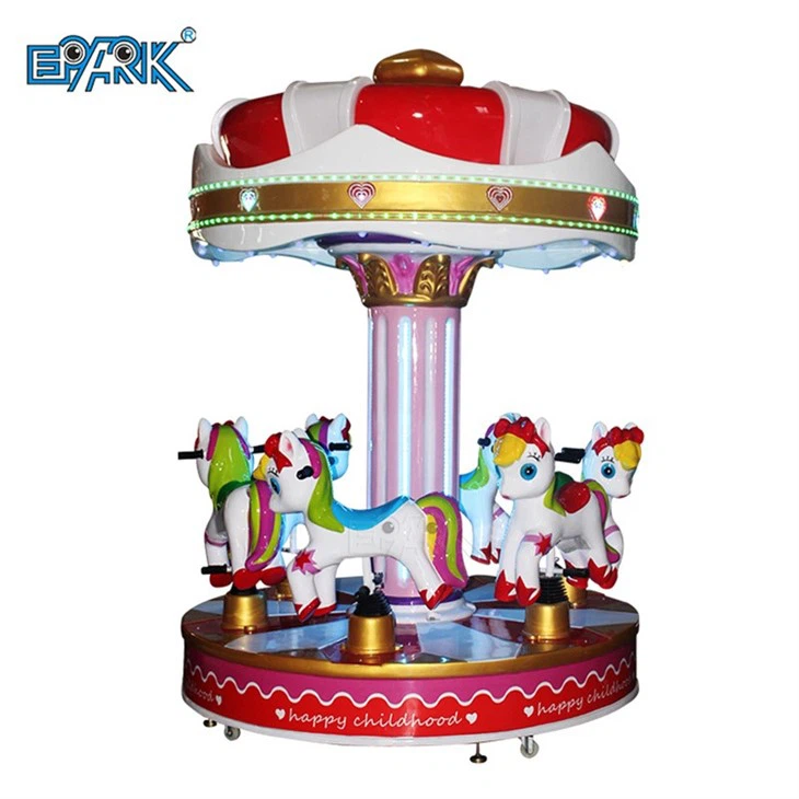Fiberglass 6 People Carrousel Kiddie Rides
