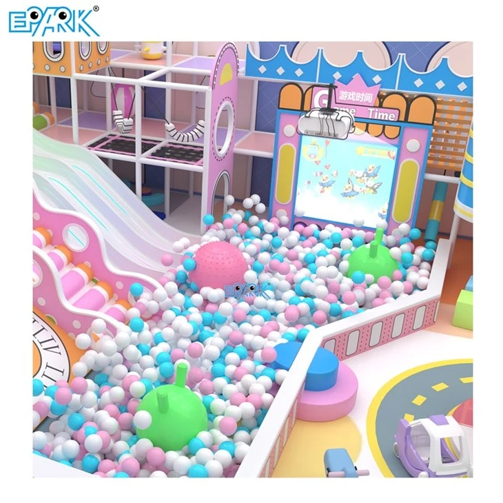 180m² Rainbow Soft-Play Set With Slide Indoor Playground suppliers
